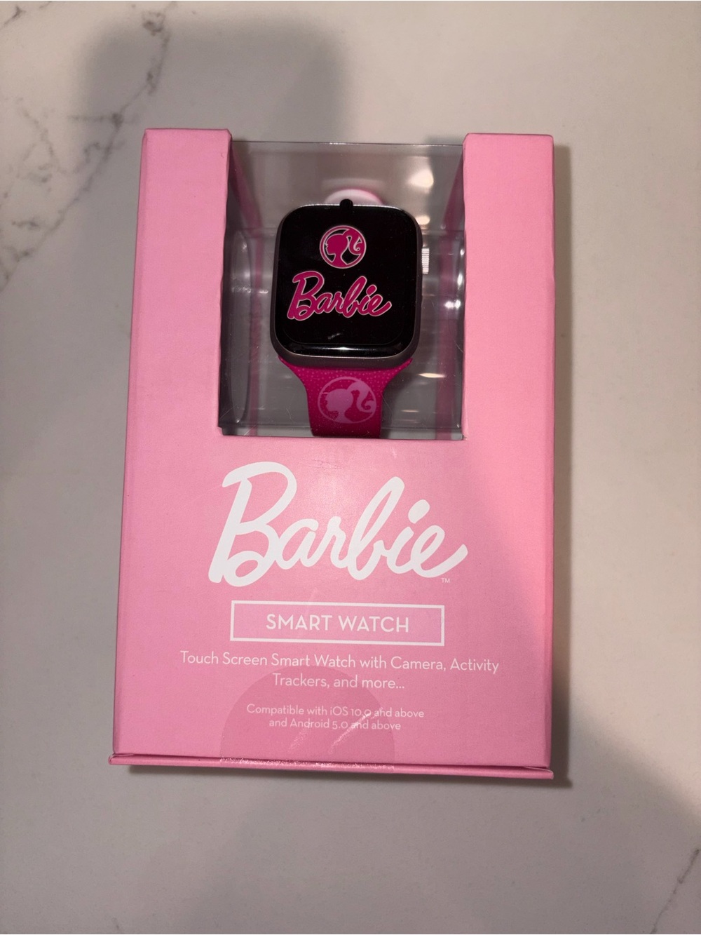 Barbie Hot Pink and White Kids Smartwatch